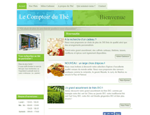 Tablet Screenshot of comptoir-du-the.ch